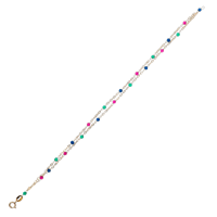Armband Damiata Gioielli Dame in Gelbgold Zircone 511/5/102 - 511/5/102